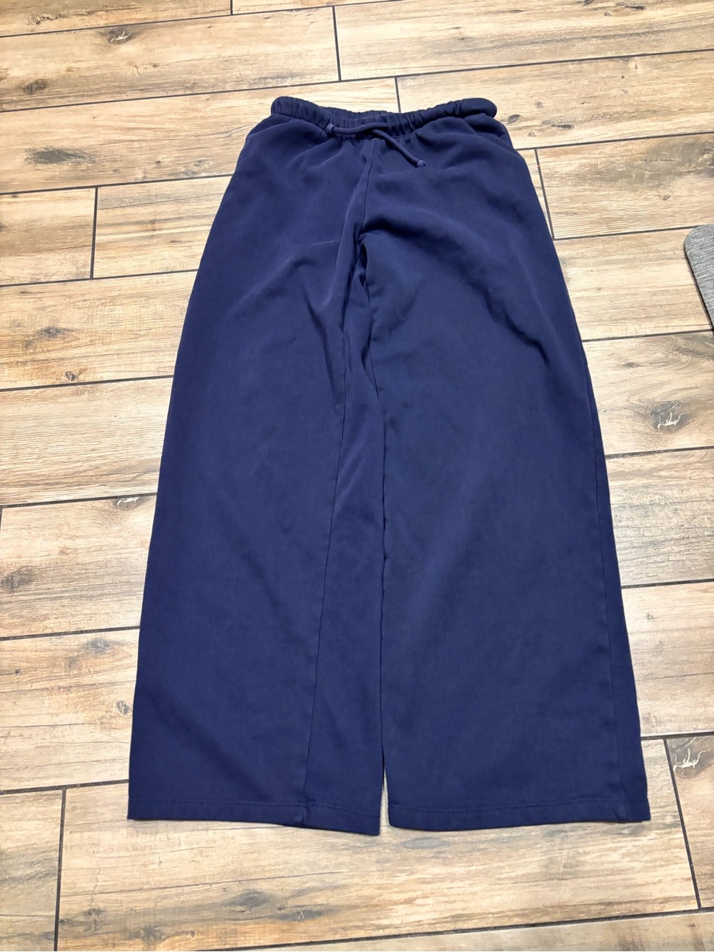 Navy Blue Super Baggy Cotton Womens Sweatpants Size 4 29 Inch Inseam